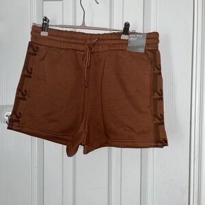 Forever 21 rust Brown Mid-Rise fleece Shorts